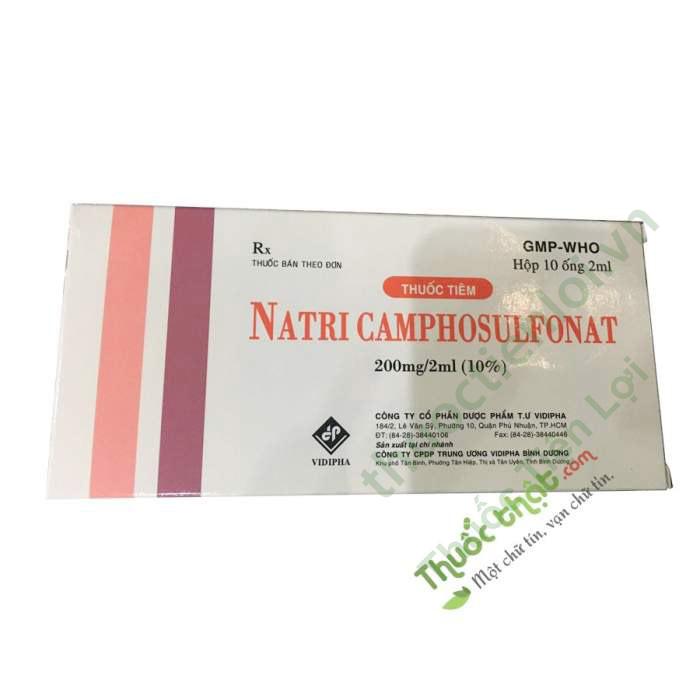 Natri Camphosulfonat 200Mg - Vidipha ( Hộp/ 10 Ống ) 1 Natri Camphosulfonat 200Mg - Vidipha ( Hộp/ 10 Ống )