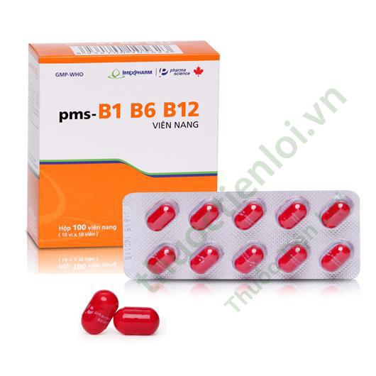 pms_vitamin_b1_b6_b12_imexpharm.jpg Vitamin B1 B6 B12 Pms Imexpharm (h/100v) - Ảnh 1