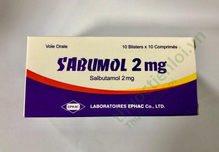 Sabumol Salbutamol 2Mg Tablets Ephac (H/100V)