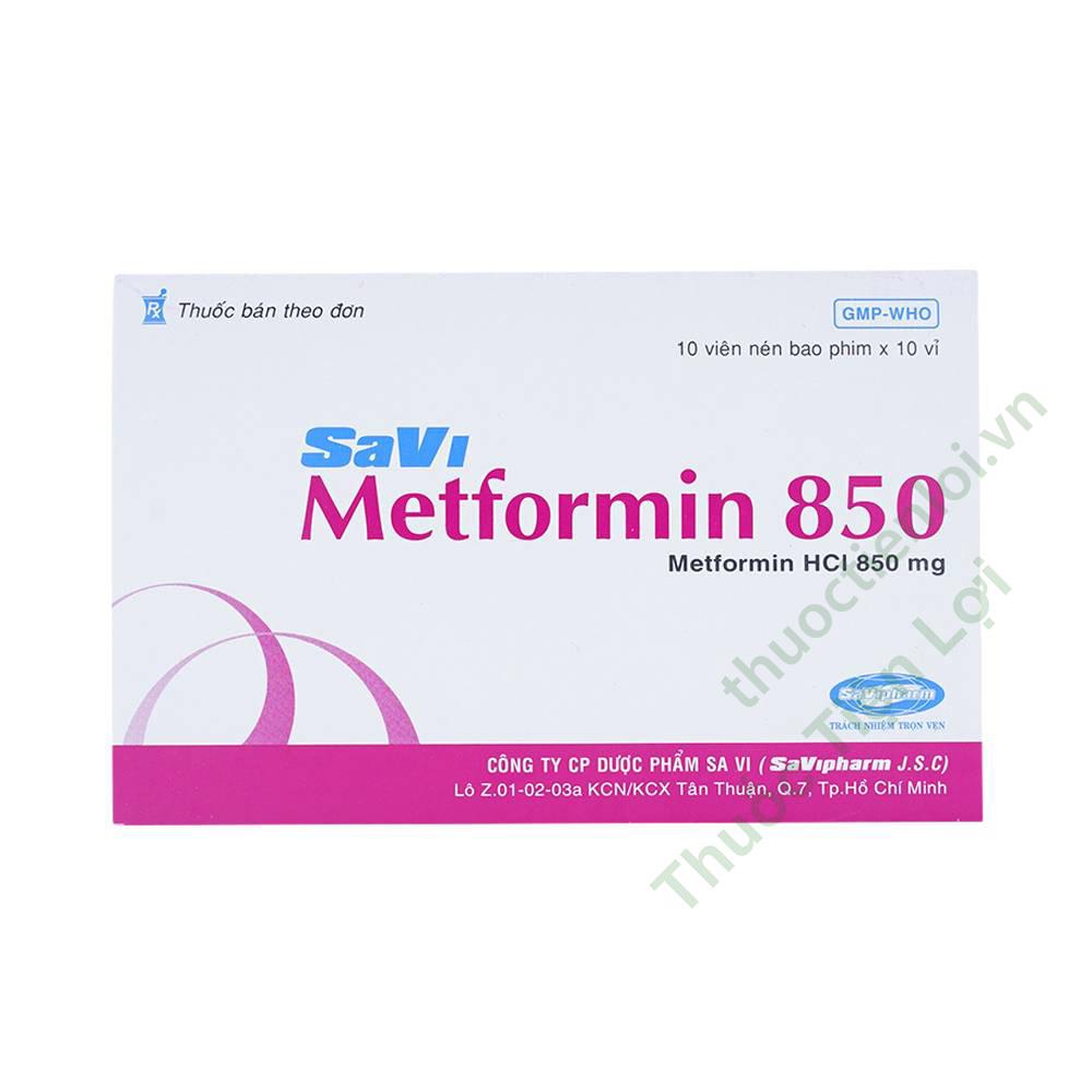 Savi Metformin 850Mg SaVipharm (H/100V) 1 Savi Metformin 850Mg SaVipharm (H/100V)