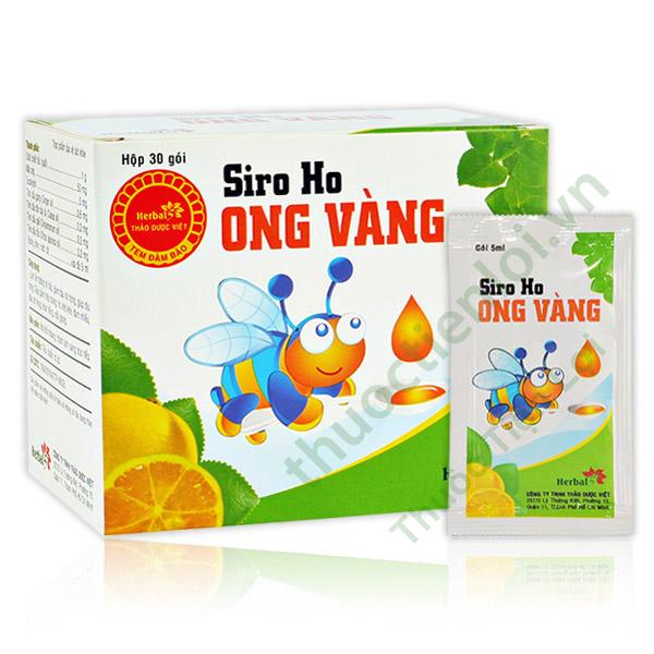 Siro Ho Ong Vàng Herbal 5 (H/30G/5ML) (Gói) 1 Siro Ho Ong Vàng Herbal 5 (H/30G/5ML) (Gói)