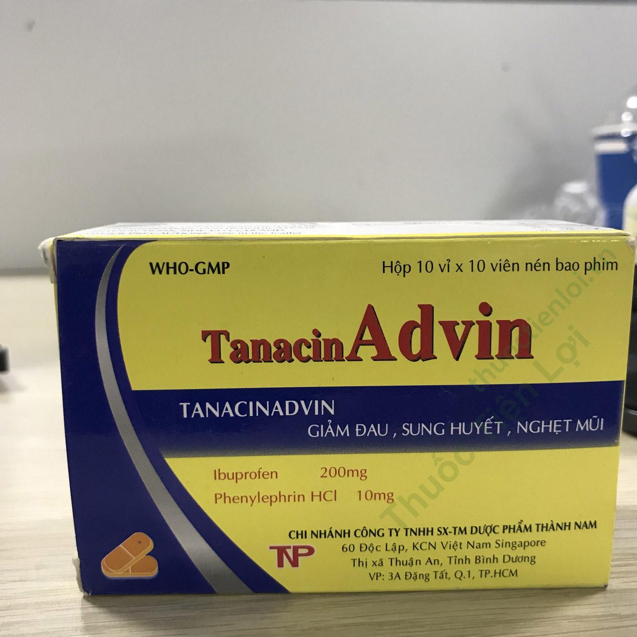 Tanacinadvin Ibuprofen 200Mg Thành Nam (H/100V) 1 Tanacinadvin Ibuprofen 200Mg Thành Nam (H/100V)