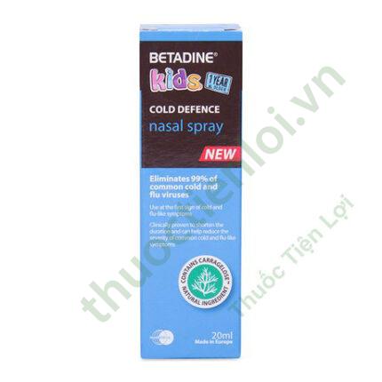 Betadine Kids Cold Nasal Spray(xịt) Mundipharma Thuốc Xịt Mũi (C/20ML)