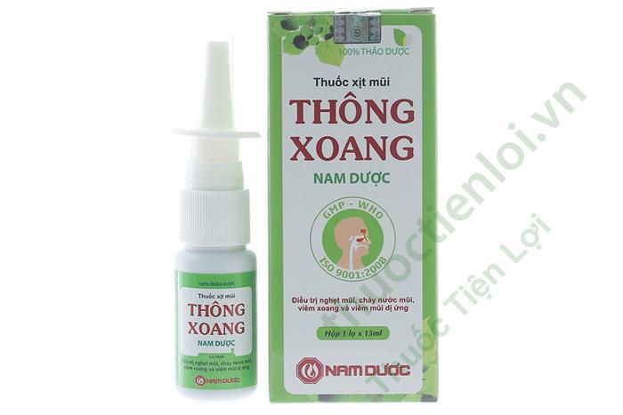 thuoc_xit_mui_thong_xoang_nam_duoc.jpg Xịt Mũi Thông Xoang Nam Dược (c/15ml) - Ảnh 1