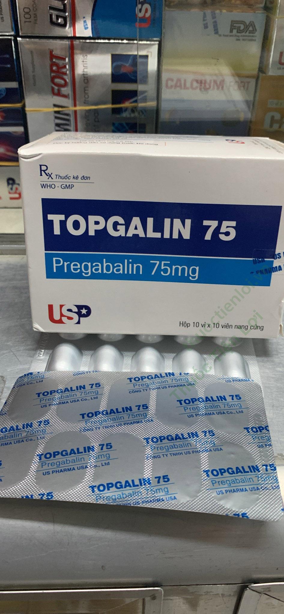 topgalin_pregabalin_75mg_usp.jpg Topgalin 75 Pregabalin 75Mg USP (h/100v) - Ảnh 1