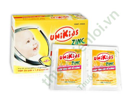 unikid_zin_c_dhg.jpg Unikids Zinc 70Mg Gói (h/24 gói) DHG - Ảnh 1