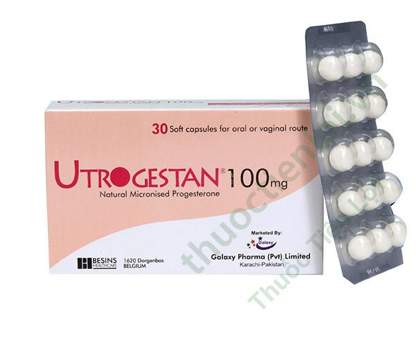 utrogestan.jpg Utrogestan 100Mg - Besins (h/30v) - Ảnh 1