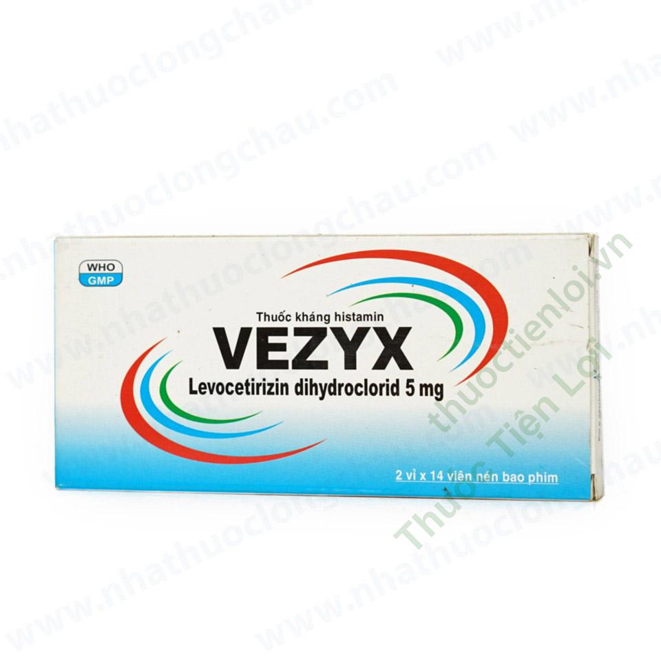 vezyx_levocetirizin_dihydroclorid_5mg_davipharm.jpg Vezyx Levocetirizin Dihydroclorid 5Mg - Davi Pharm (h/28v) - Ảnh 1
