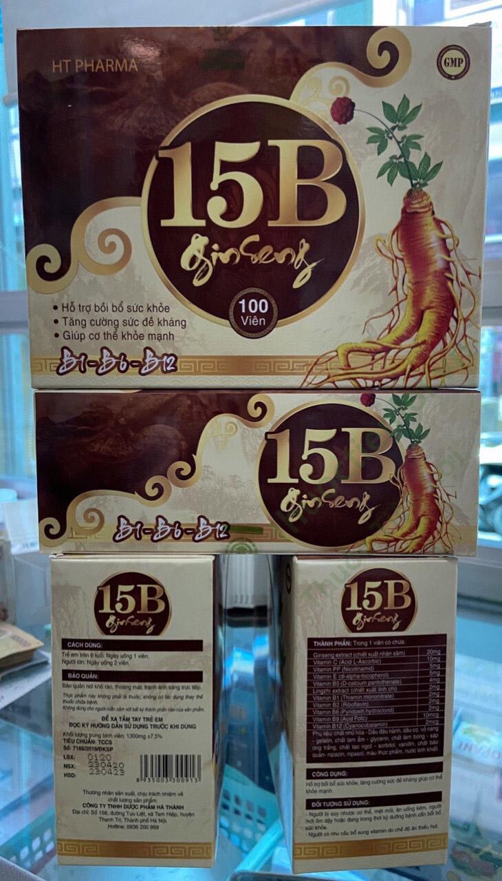 vitamin_15b_ginsenga_thanh.jpg Vitamin 15B Ginseng Hà Thành (h/100v) - Ảnh 1