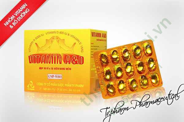 vitamin_a_d_tv_pharm.jpg Vitamin A-D T.V Pharm (H/150V) - Ảnh 1