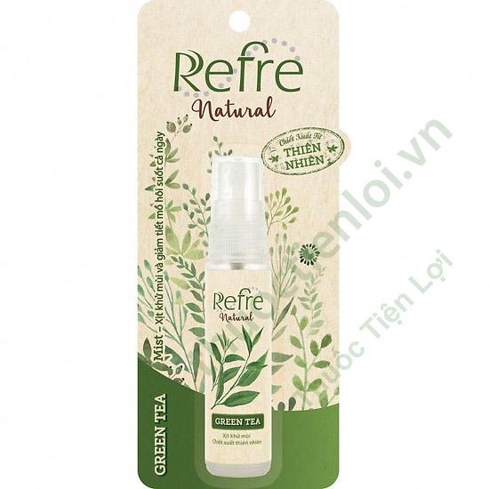 xit_khu_mui_refre_natural_700.jpg Xịt Khử Mùi Refre Natural 30ML (Xanh) - Ảnh 1