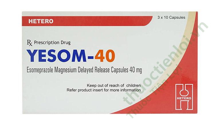 yesom_esomeprazol_40mgetero.jpg Yesom Esomeprazol 40Mg Hetero (h/30v) - Ảnh 1