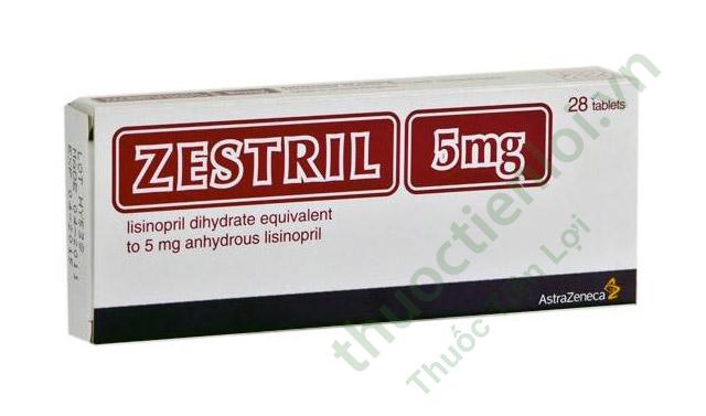 zestril-5mg.jpg Zestril 5Mg AstraZeneca (h/28v) - Ảnh 1