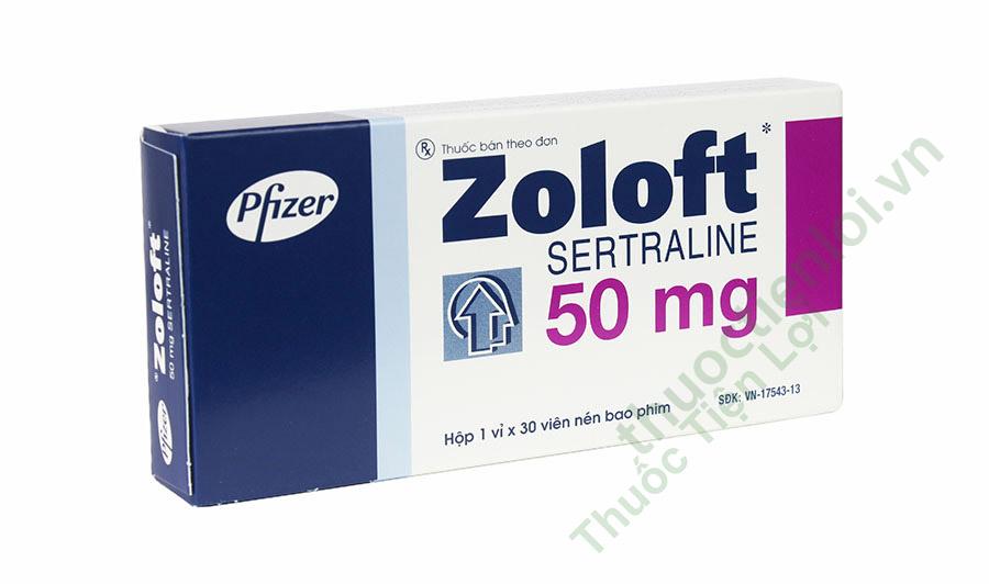 zoloft_50mg.jpg Zoloft Sertraline 50Mg - Pfizer (h/30v) - Ảnh 1