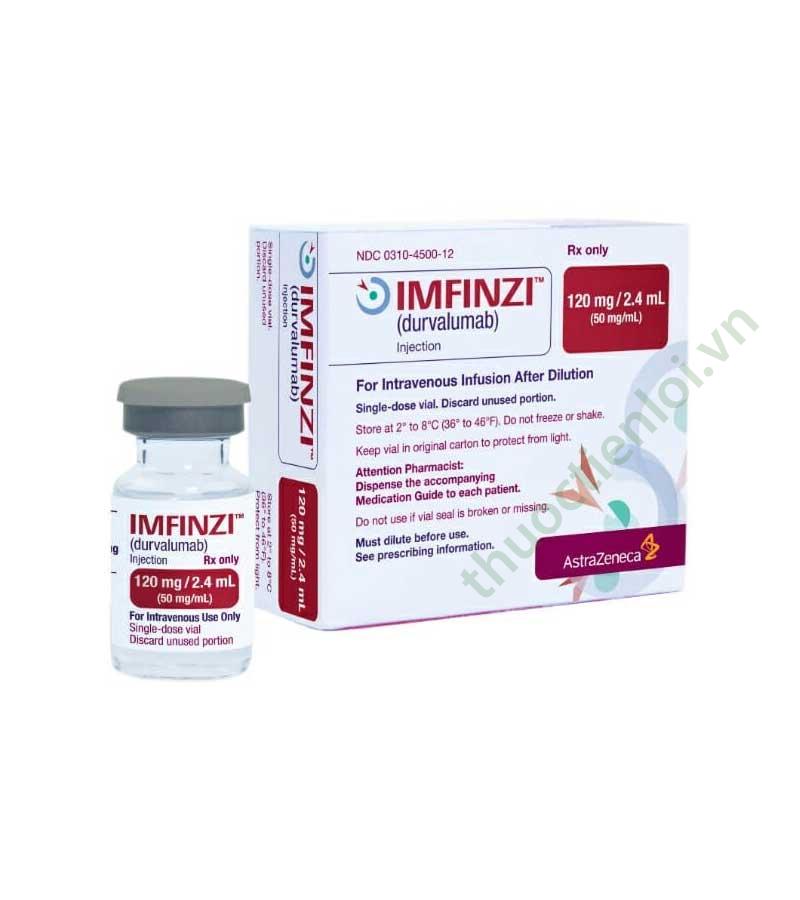 Imfizin-120-2.4mL Thuốc Imfinzi 120mg/2.4mL hàng chính hãng