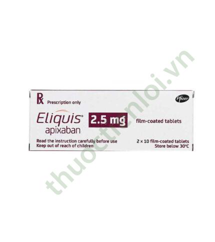 Thuốc Eliquis 2.5mg phòng và trị huyết khối - Pfizer