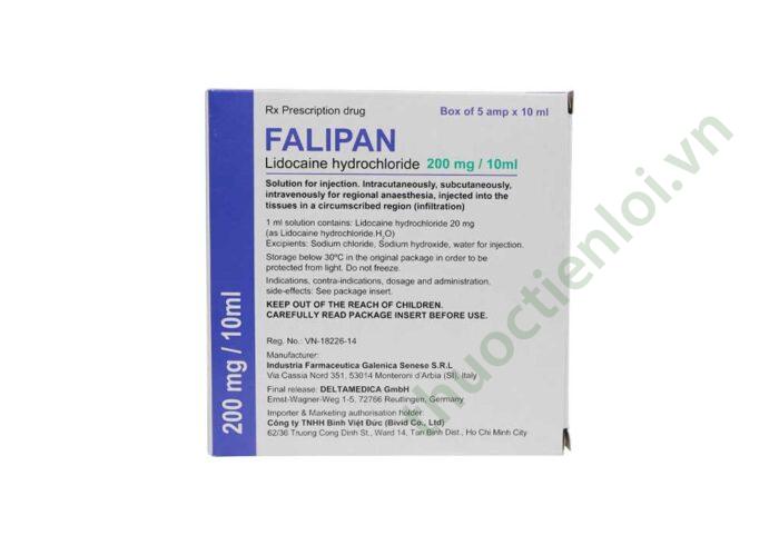 Thuốc tiêm Falipan Lidocain 2% - Italy