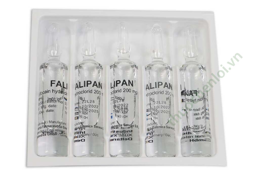 Thuoc-tiem-Lidocain-2%-Falipan Thuốc Falipan Lidocain 2% (Hộp/5o/10mL) - Ảnh 1