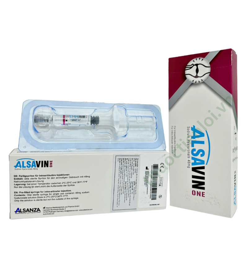 Gel tiem noi khop alsavin one 2% Gel tiêm nội khớp Alsavin One 2% Inj