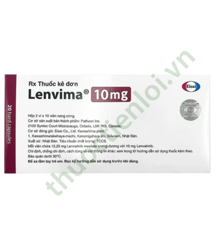 Thuốc Lenvima 10mg H/20v Eisai (Nhật Bản)