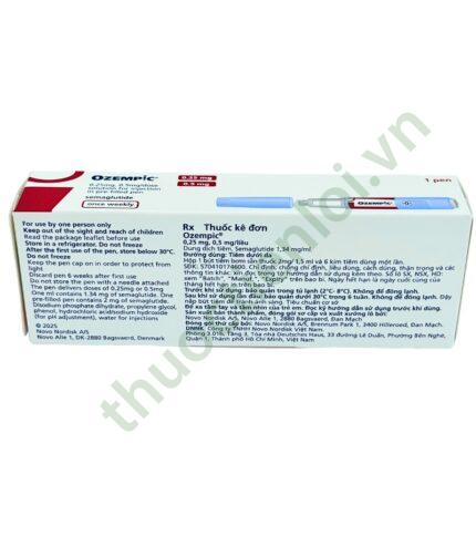 Bút tiêm Ozempic 0.25-0.5mg điều trị đái tháo đường týp 2