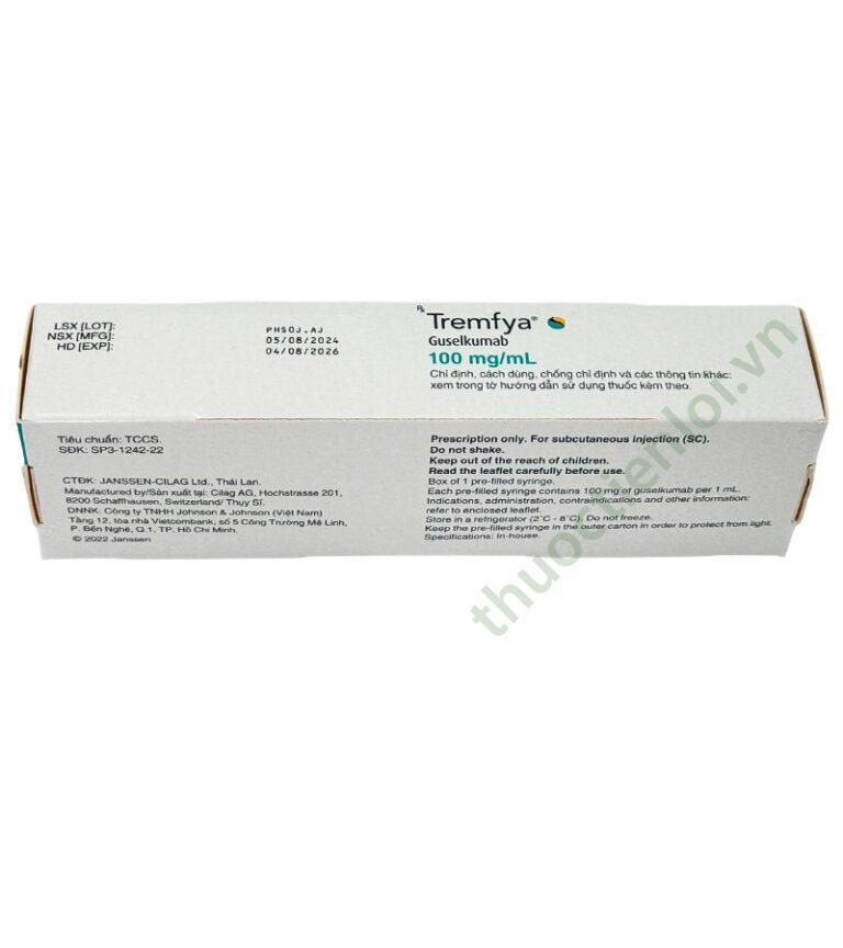 Tremfya Rash Tremfya 100mg/mL Guselkumab – Thuốc sinh học điều trị vảy nến - Thuốc ...